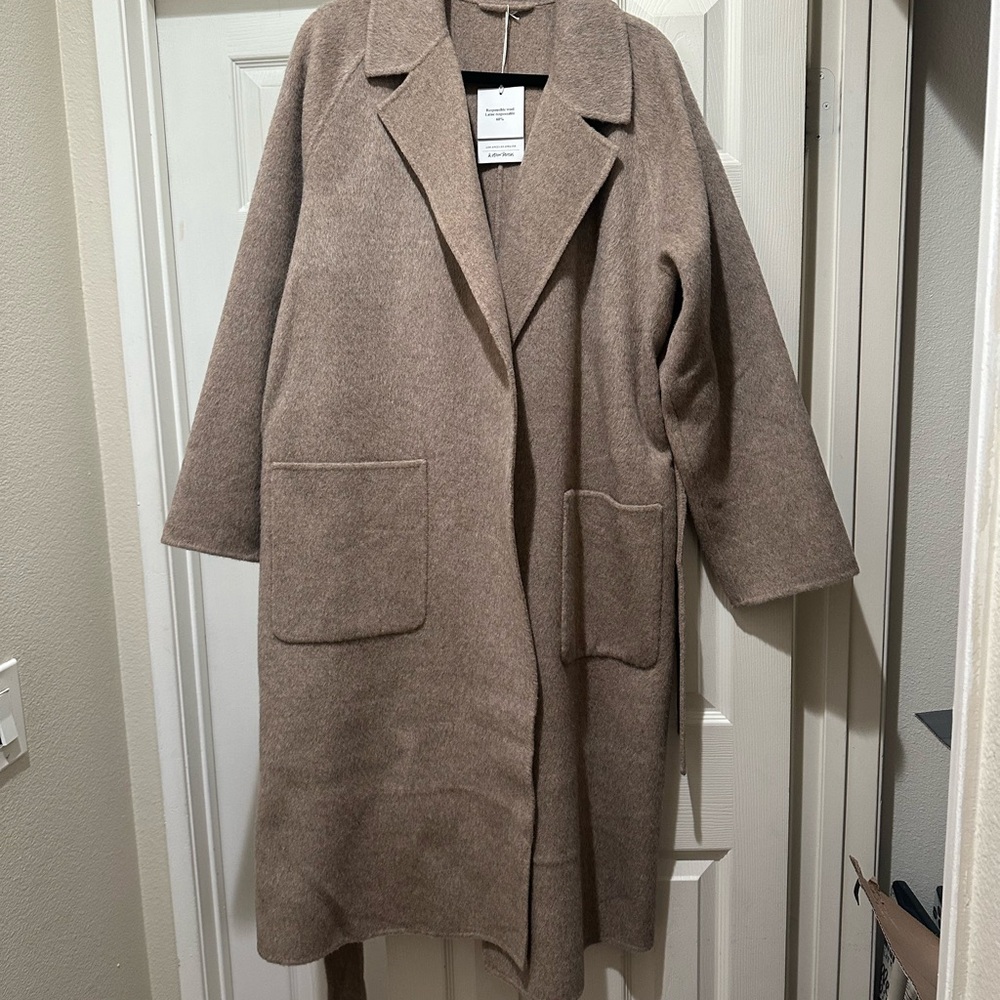 & Other Stories Belted Wool Coat